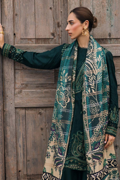 3 Piece Stitched Maya by Nureh Embroidered Self Linen Jacquard NU25MYA - NW-103