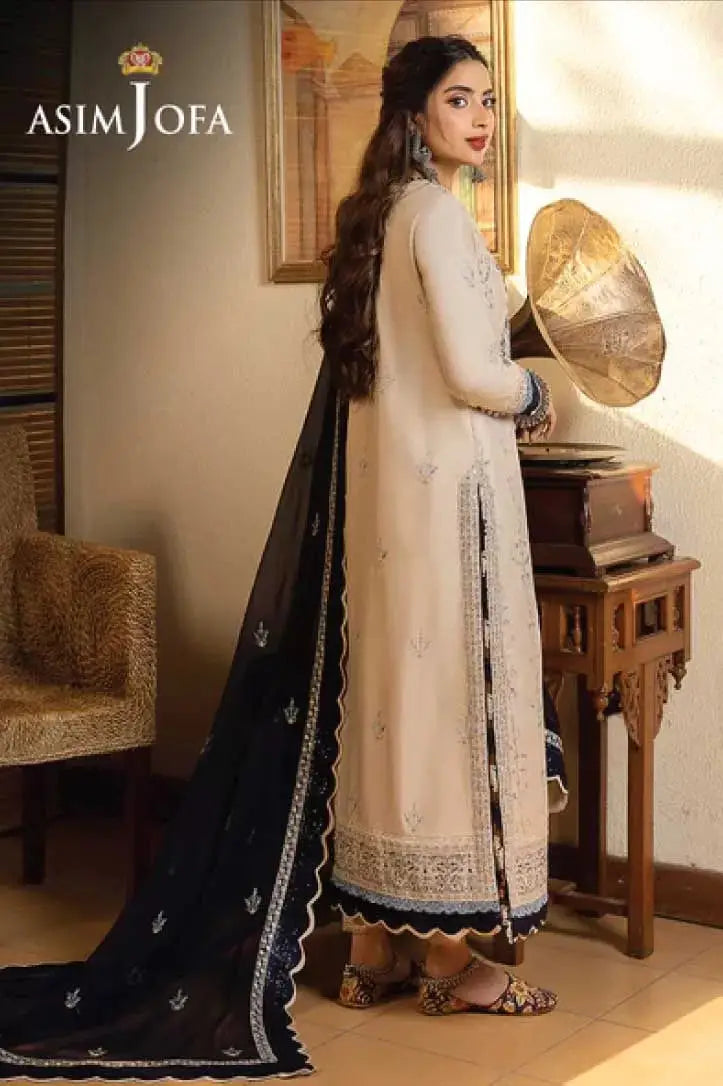 Asim Jofa Shadow Work 3Piece Stitched Suit – 18