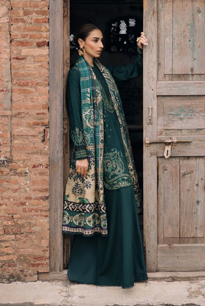 3 Piece Stitched Maya by Nureh Embroidered Self Linen Jacquard NU25MYA - NW-103