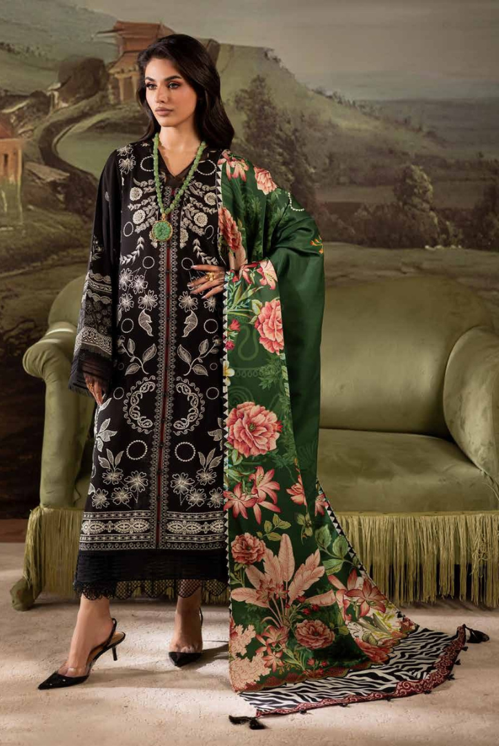 3 Piece Stitched Nureh Signature Printed Linen'25 SP-178