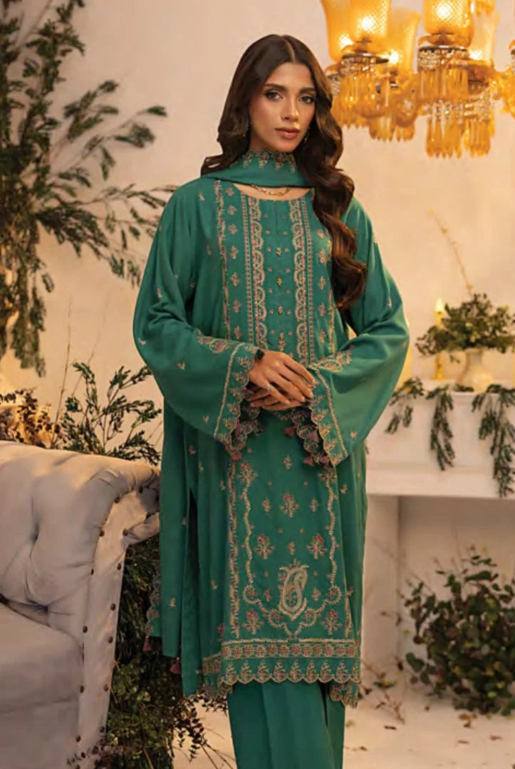 3 Pc Stitched Embroidered Khaddar Winter Collection'24 From Stella By Mahnur - AAROHI