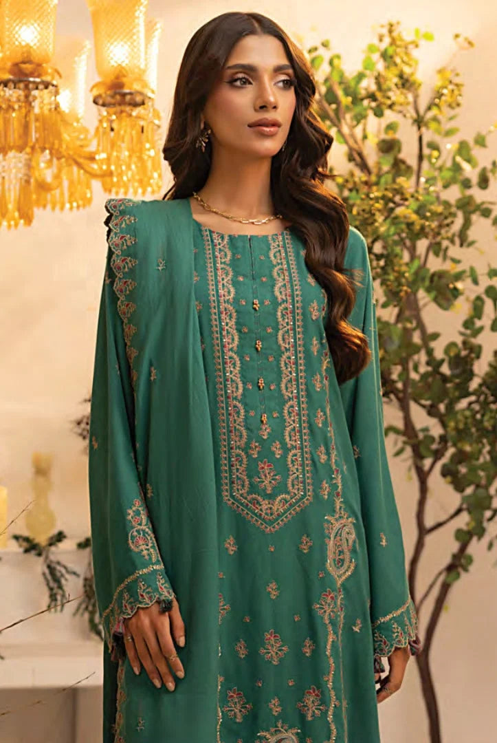 3 Pc Stitched Embroidered Khaddar Winter Collection'24 From Stella By Mahnur - AAROHI