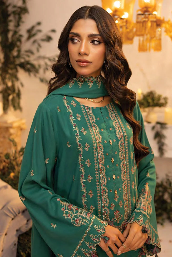 3 Pc Stitched Embroidered Khaddar Winter Collection'24 From Stella By Mahnur - AAROHI