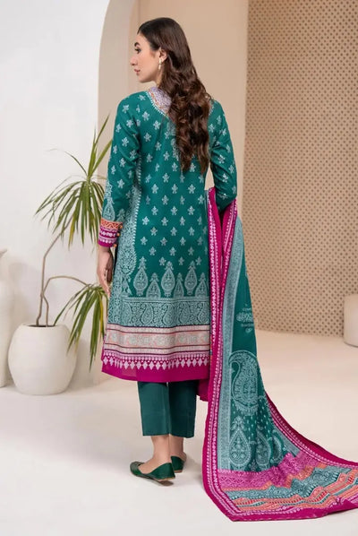 3 Pc Stitched Printed Khaddar Suit By Limelight Winter Collection - 55