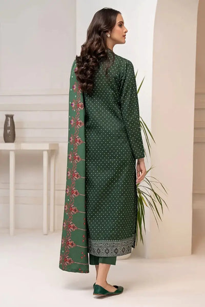 3 Pc Stitched Printed Khaddar Suit By Limelight Winter Collection - 60