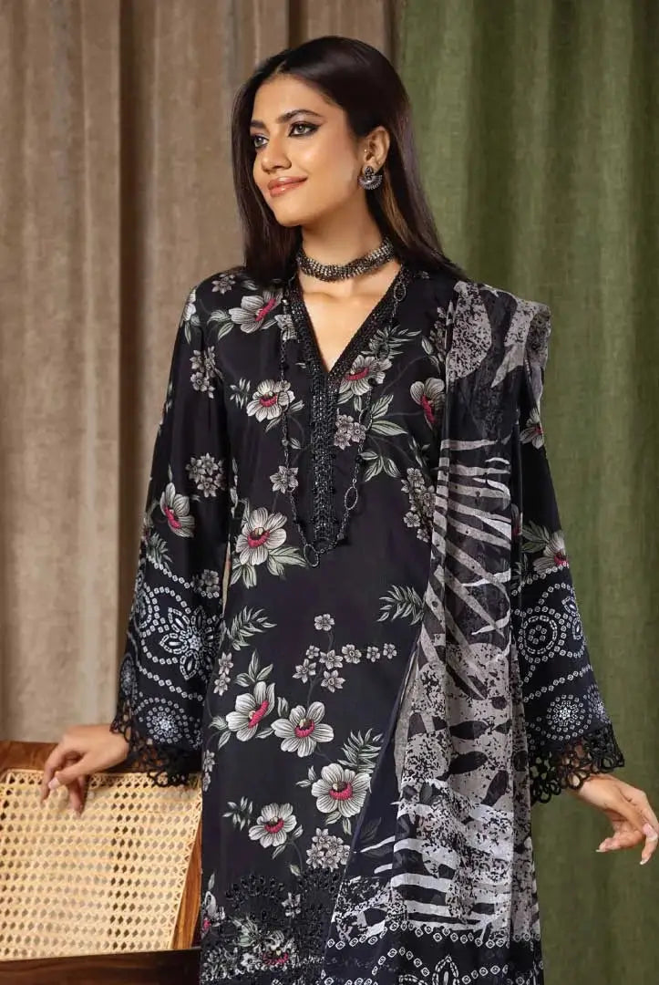 3 Piece Embroidered Chikankari Stitched Suits from Aafreen By Riaz Arts - 04