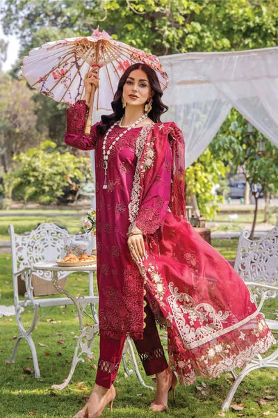 3 Piece Eshaisha Festive Lawn Embroidered Collection - 11