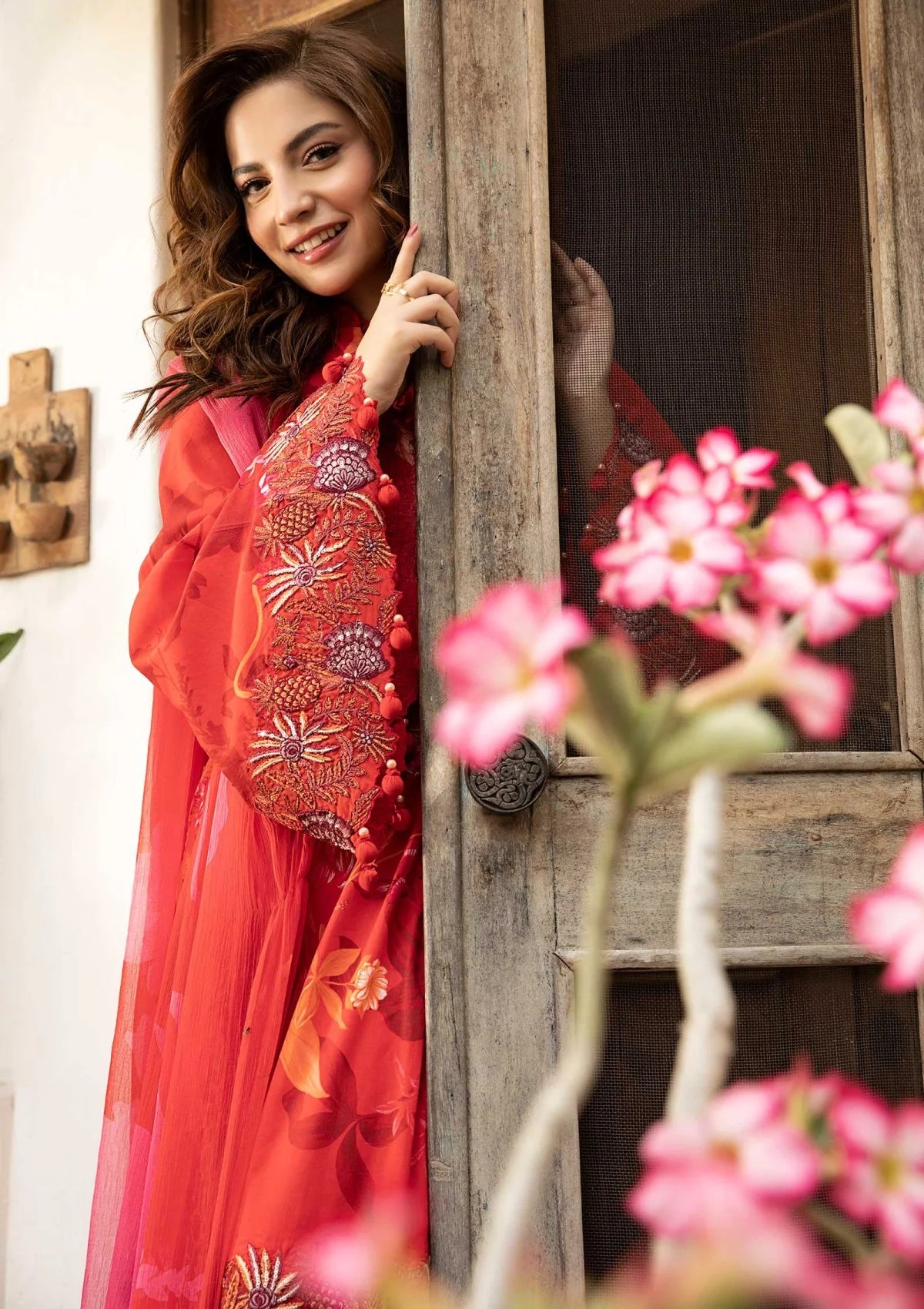 3 Piece Stitched Embroidered Lawn Suit From Maria.B By M.Basics Eid Collection'25-08