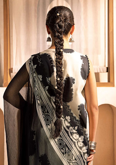 3 Piece Stitched Embroidered Lawn Suit From Maria.B By M.Basics Eid Collection'25-16