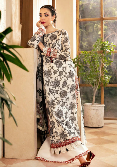 3 Piece Stitched Embroidered Lawn Suit From Maria.B By M.Basics Eid Collection'25-24