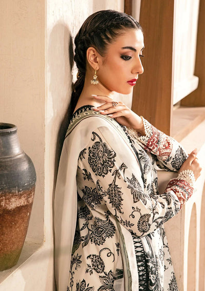 3 Piece Stitched Embroidered Lawn Suit From Maria.B By M.Basics Eid Collection'25-24