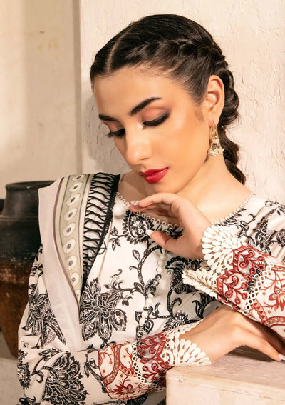 3 Piece Stitched Embroidered Lawn Suit From Maria.B By M.Basics Eid Collection'25-24