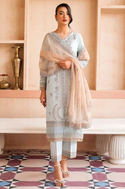 3 Piece Stitched Embroidered Suit By Mushq - AURDEY
