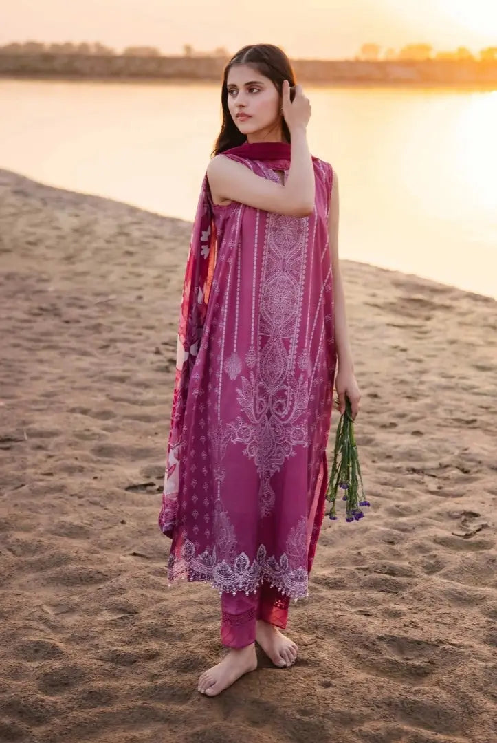 3 Piece Stitched Embroidered Suit By Ravi Kinare Collection From M.Basics By Maria.B - 04