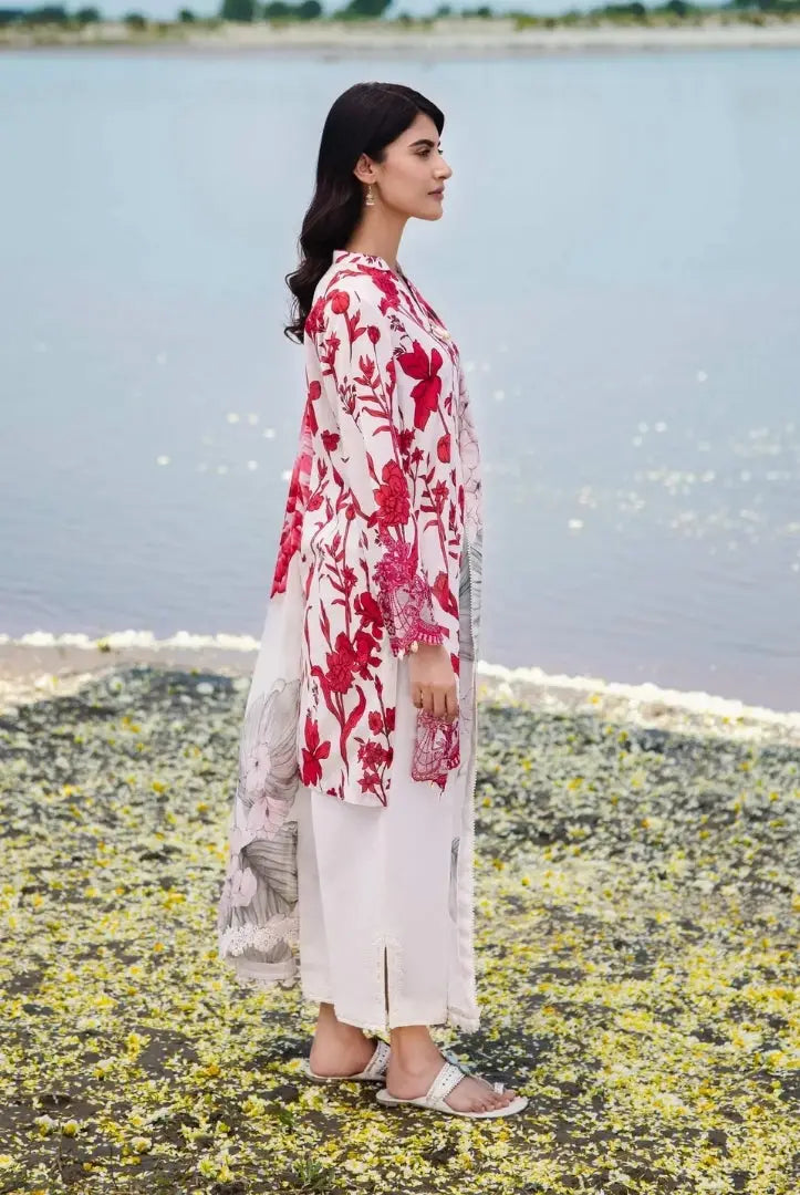 3 Piece Stitched Embroidered Suit By Ravi Kinare Collection From M.Basics By Maria.B - 20