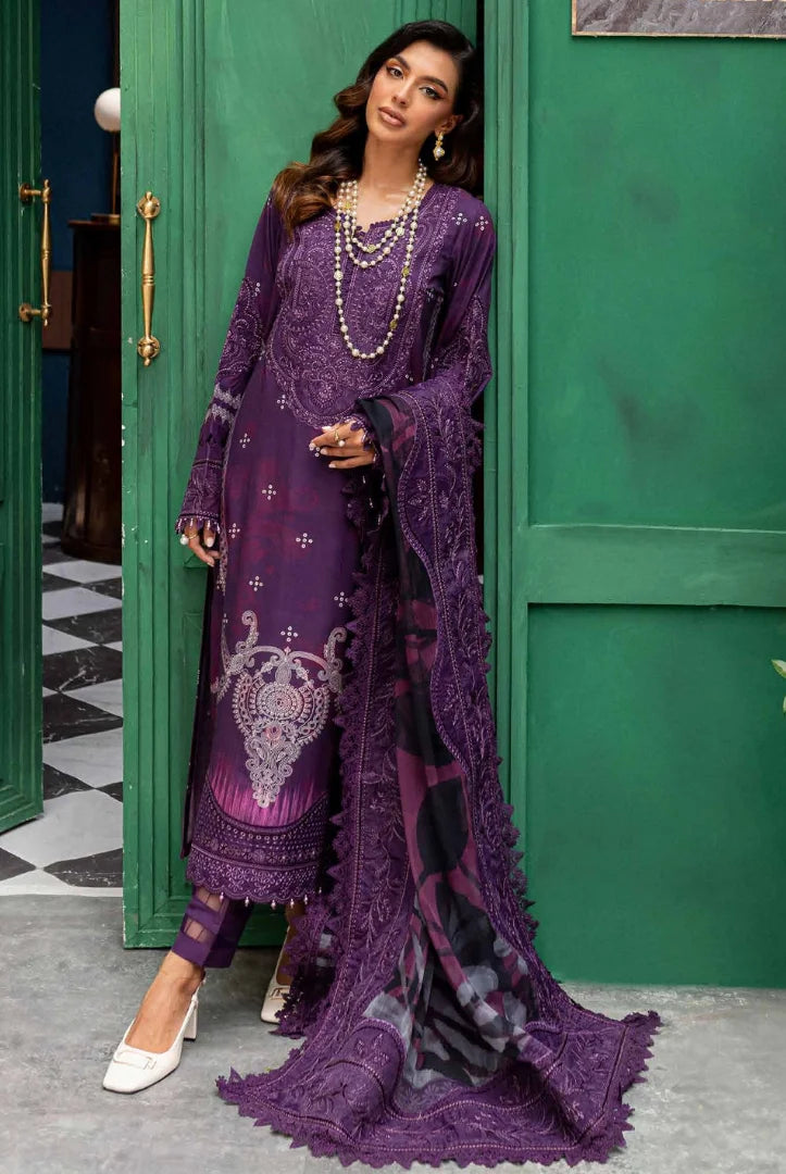 3 Piece Stitched Embroidered Suits From Gardenia By Nureh - 08