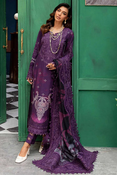 3 Piece Stitched Embroidered Suits From Gardenia By Nureh - 08