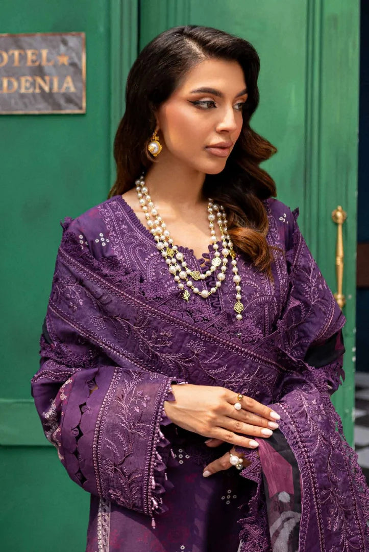 3 Piece Stitched Embroidered Suits From Gardenia By Nureh - 08