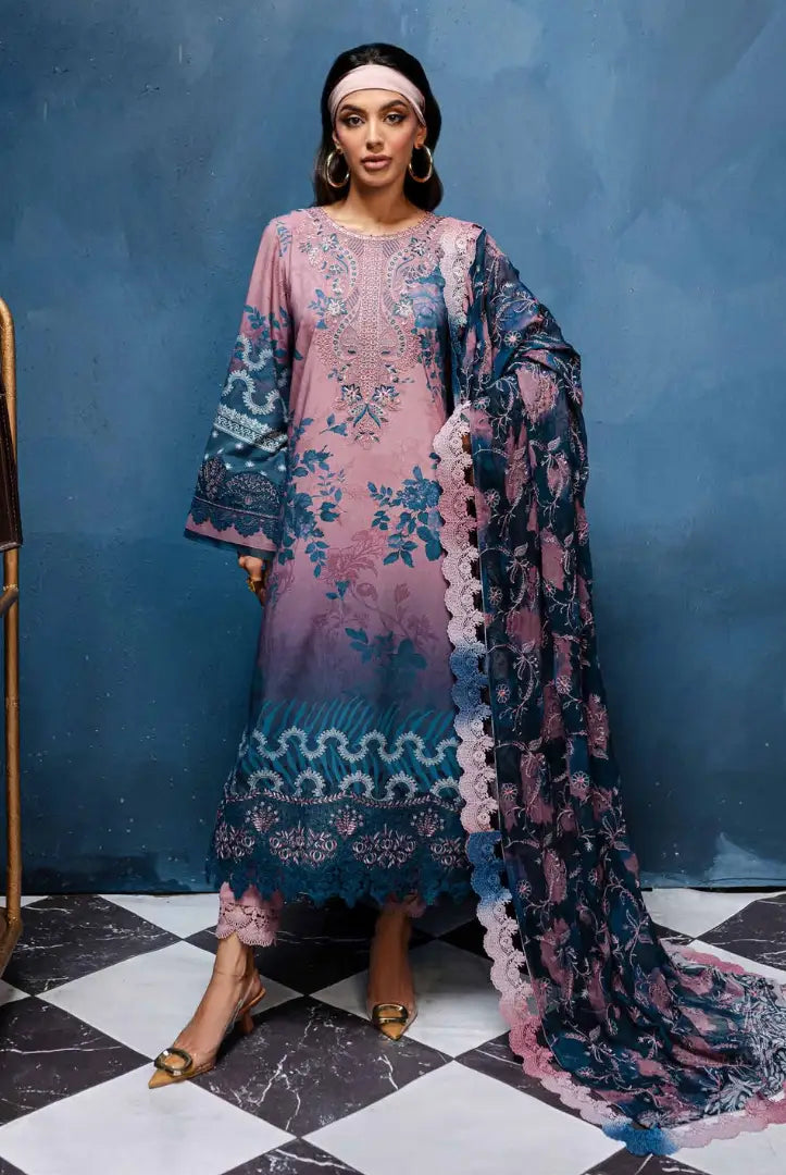 3 Piece Stitched Embroidered Suits From Gardenia By Nureh - 10