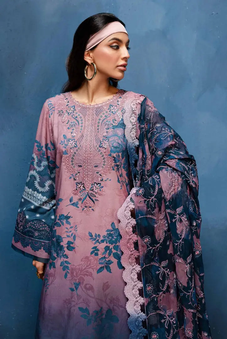 3 Piece Stitched Embroidered Suits From Gardenia By Nureh - 10