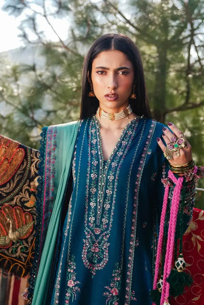 3 Piece Stitched Luxury Winter Shawl Suits Collection'24 By Hussain Rehar - JAMIL