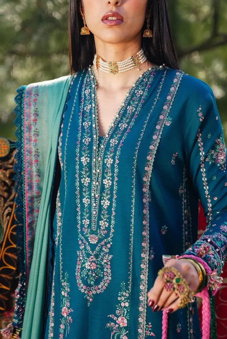 3 Piece Stitched Luxury Winter Shawl Suits Collection'24 By Hussain Rehar - JAMIL