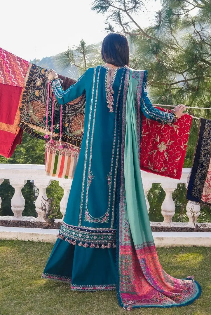3 Piece Stitched Luxury Winter Shawl Suits Collection'24 By Hussain Rehar - JAMIL