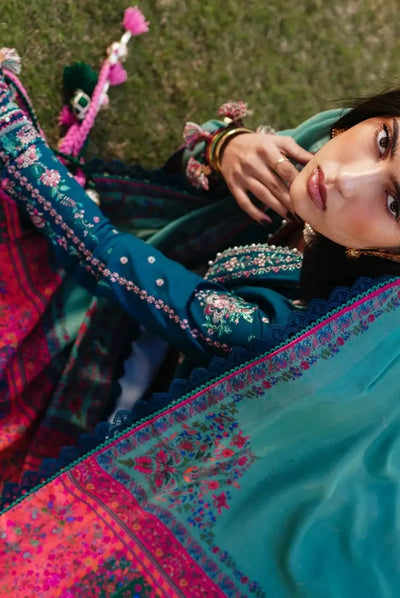 3 Piece Stitched Luxury Winter Shawl Suits Collection'24 By Hussain Rehar - JAMIL