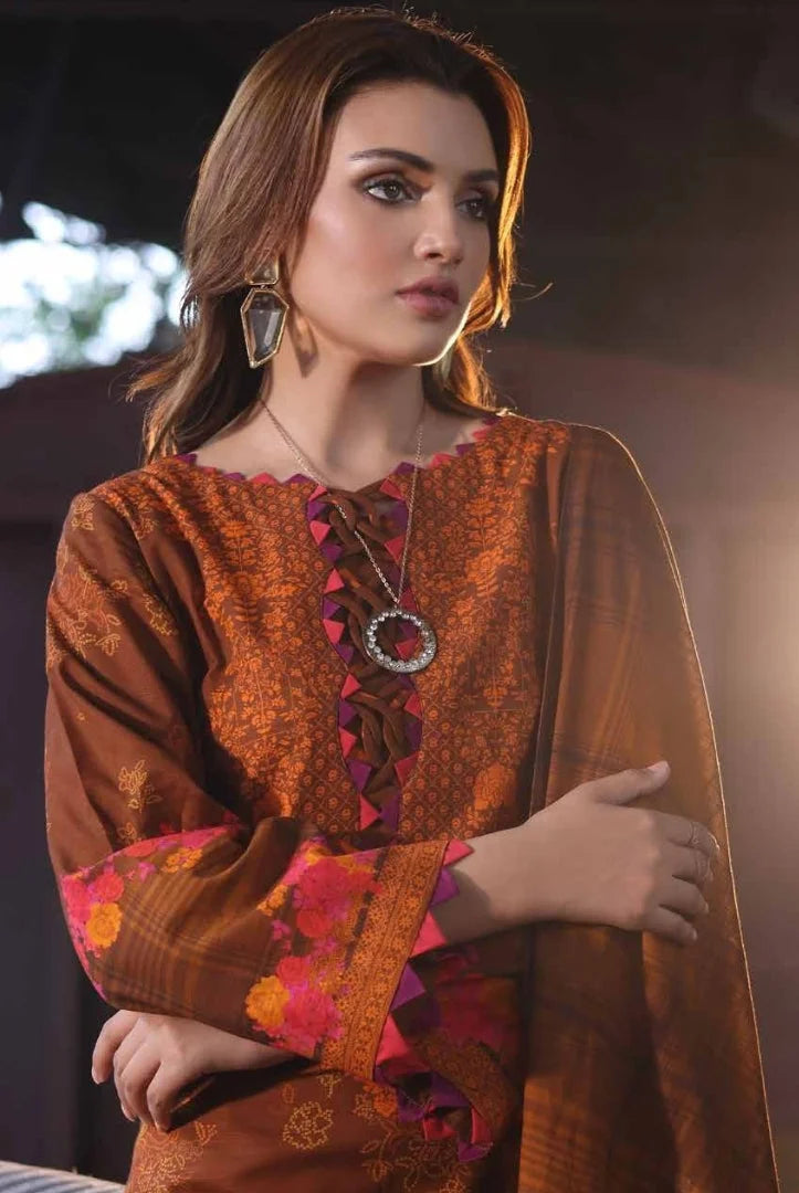 3 Piece Stitched Printed Khaddar Suit From Charizma C-Prints Vol-1 - 07