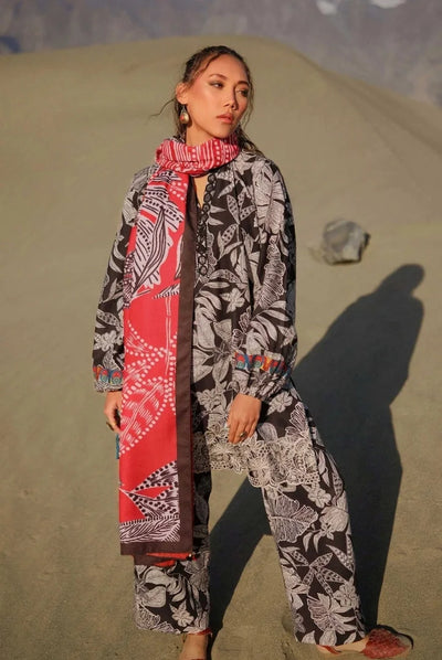 3 Piece Stitched Printed Khaddar Suit From M.Basics By Maria.B Collection - 10