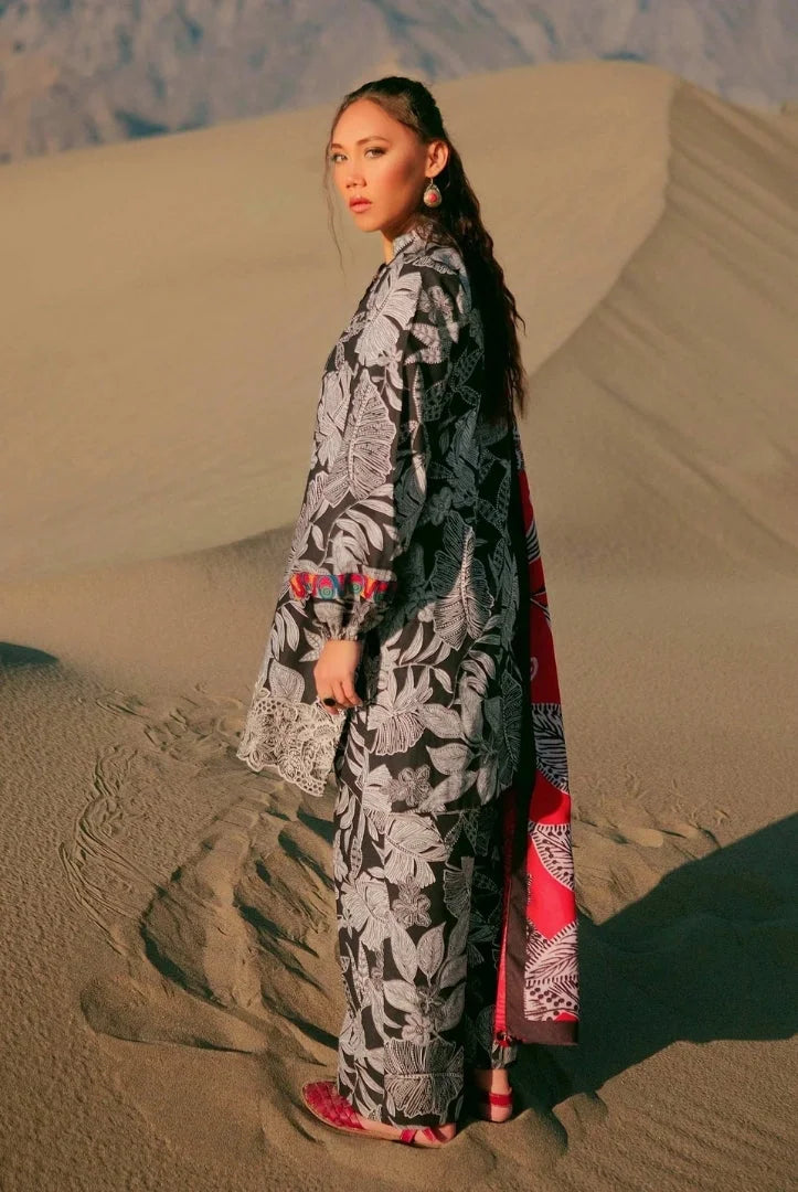 3 Piece Stitched Printed Khaddar Suit From M.Basics By Maria.B Collection - 10