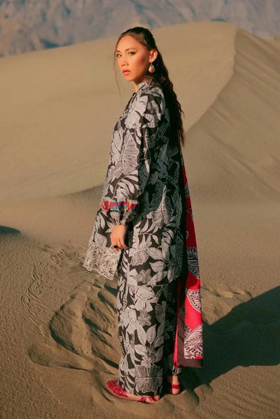 3 Piece Stitched Printed Khaddar Suit From M.Basics By Maria.B Collection - 10