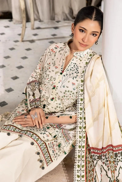 3 Piece Stitched Printed Lawn Suit From Maria.B By M.Basics Vol-01 Collection'25  Elaheh - 02