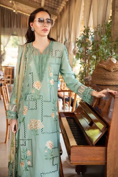 3 Piece Stitched Printed Lawn Suit From Maria.B M.Prints Spring Summer'25 Collection - 21