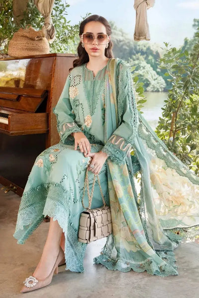 3 Piece Stitched Printed Lawn Suit From Maria.B M.Prints Spring Summer'25 Collection - 21