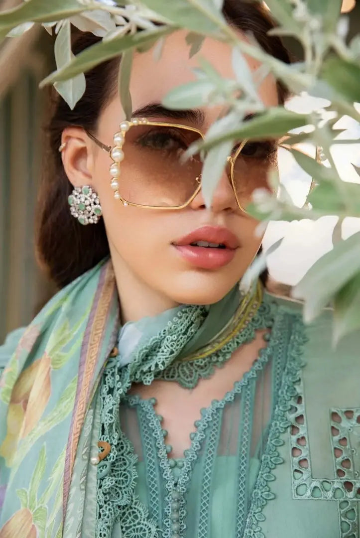 3 Piece Stitched Printed Lawn Suit From Maria.B M.Prints Spring Summer'25 Collection - 21