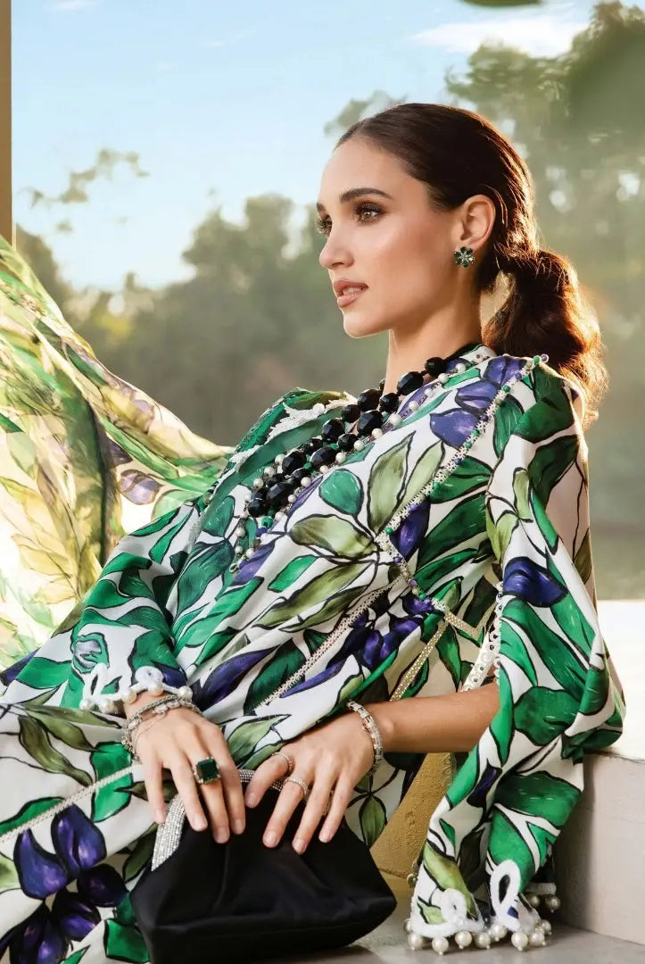 3 Piece Stitched Printed Lawn Suit From Maria.B M.Prints Spring Summer'25 Collection - 23