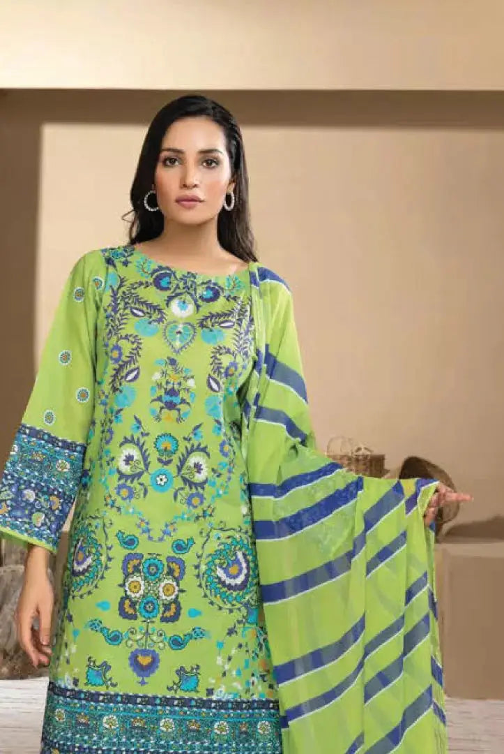 3 Piece Stitched Suit By Limelight Summer - 02