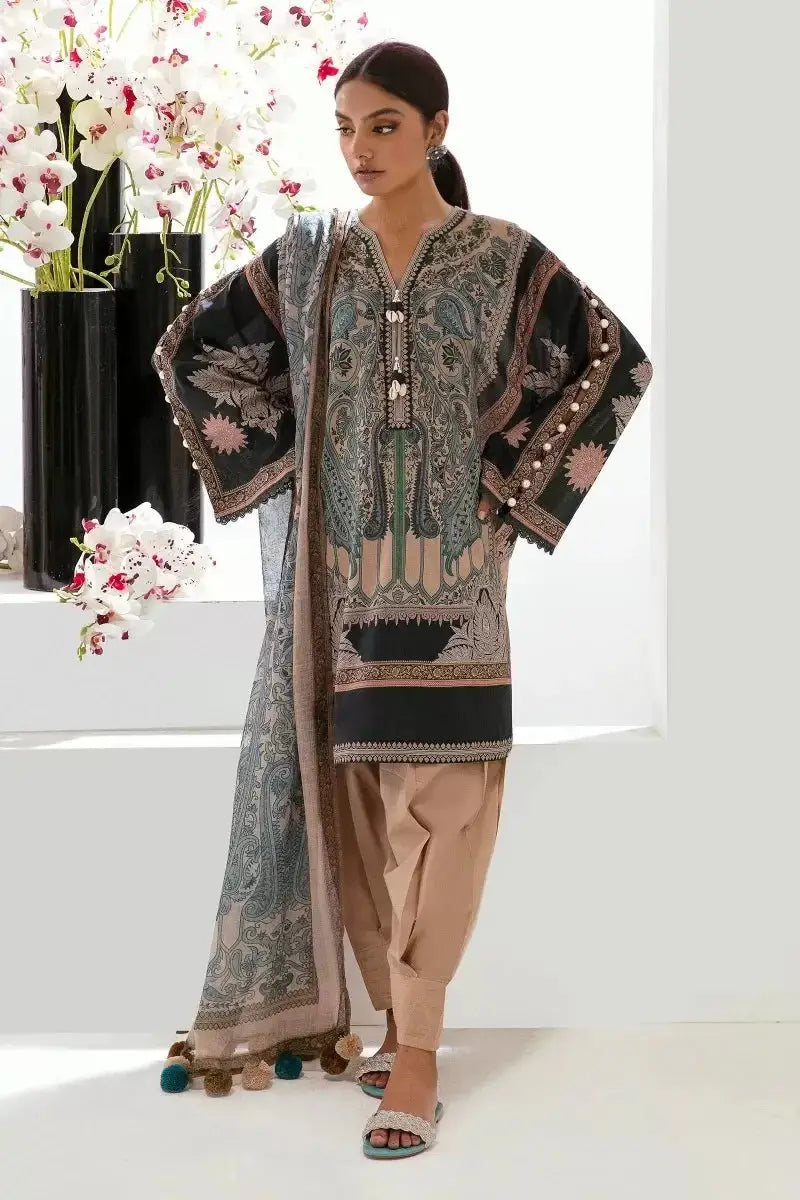 3 Piece Stitched Suit By Sana Safinaz Mahay - 13