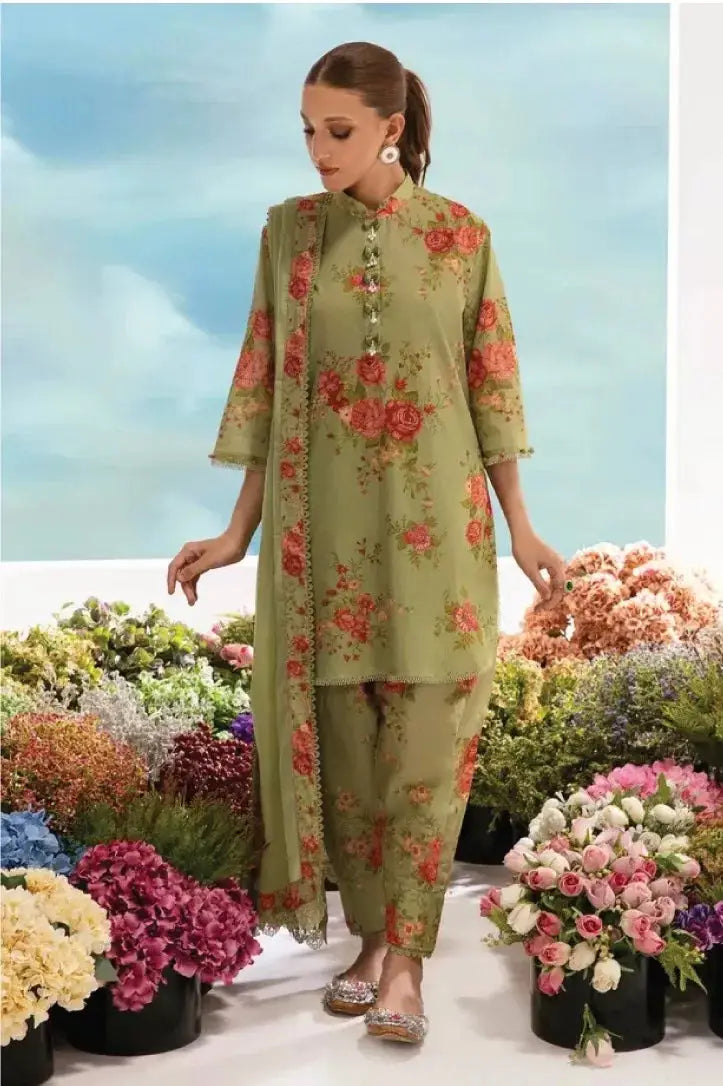 3 Piece Stitched Suit By Sana Safinaz Mahay - 19