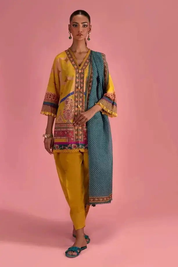 3 Piece Stitched Suit By Sana Safinaz Mahay - 43