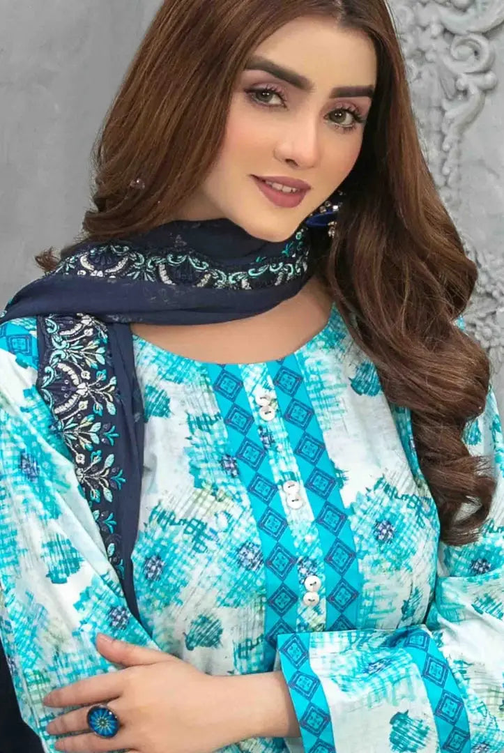 3Piece Stitched Suit By Tawakkal Zaira - 05