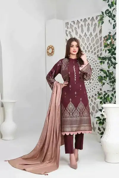 3 Piece Stitched Suits By Mishel Tawakkal - 03
