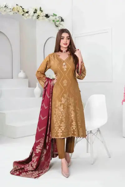 3 Piece Stitched Suits By Mishel Tawakkal - 04