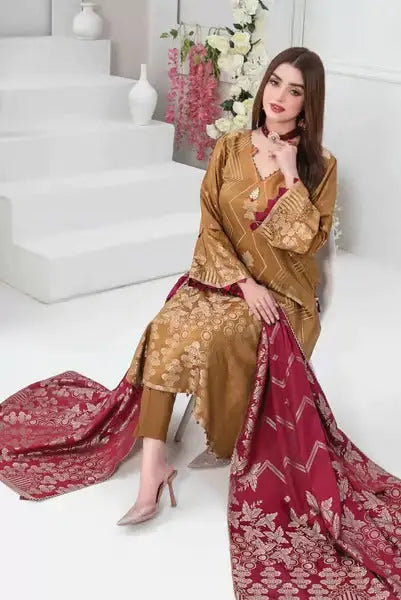 3 Piece Stitched Suits By Mishel Tawakkal - 04