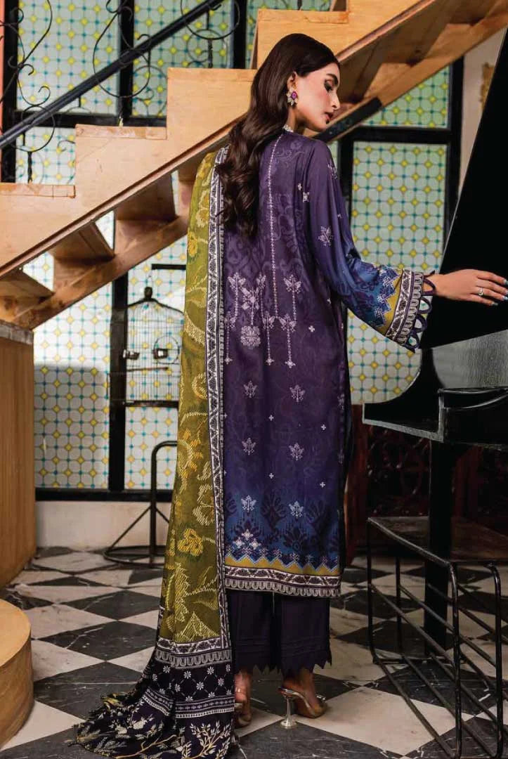 Nureh Signature Prints 3Piece Stitched Suit – 04