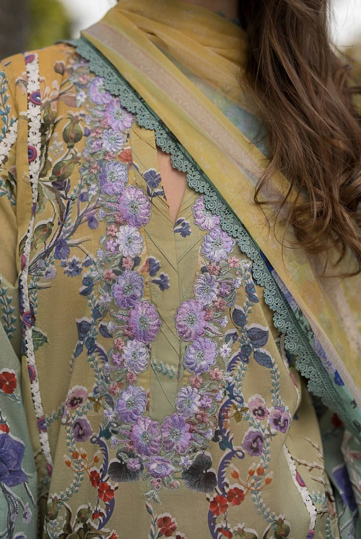 3 Piece Stitched Embroidered Printed Lawn Suit From Sobia Nazir Basics'25 Collection - 04