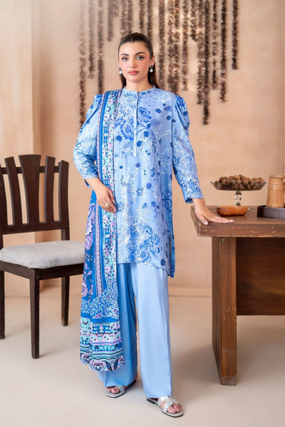 malhar linen collection 3 piece suit "Malhar Linen Collection 3 Piece Stitched Suit" GJ COLLECTIONS