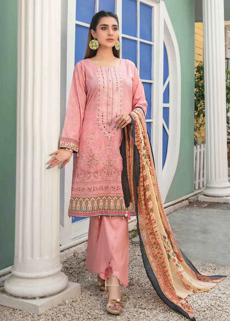 3Piece Stitched Suit By Tawakkal Tehzeeb - 04