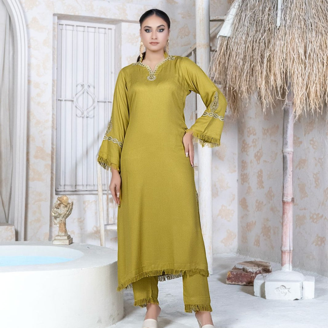 2 Piece Stitched Luxury Embroidered Suits Collection From Iqra By Anarkali - 04